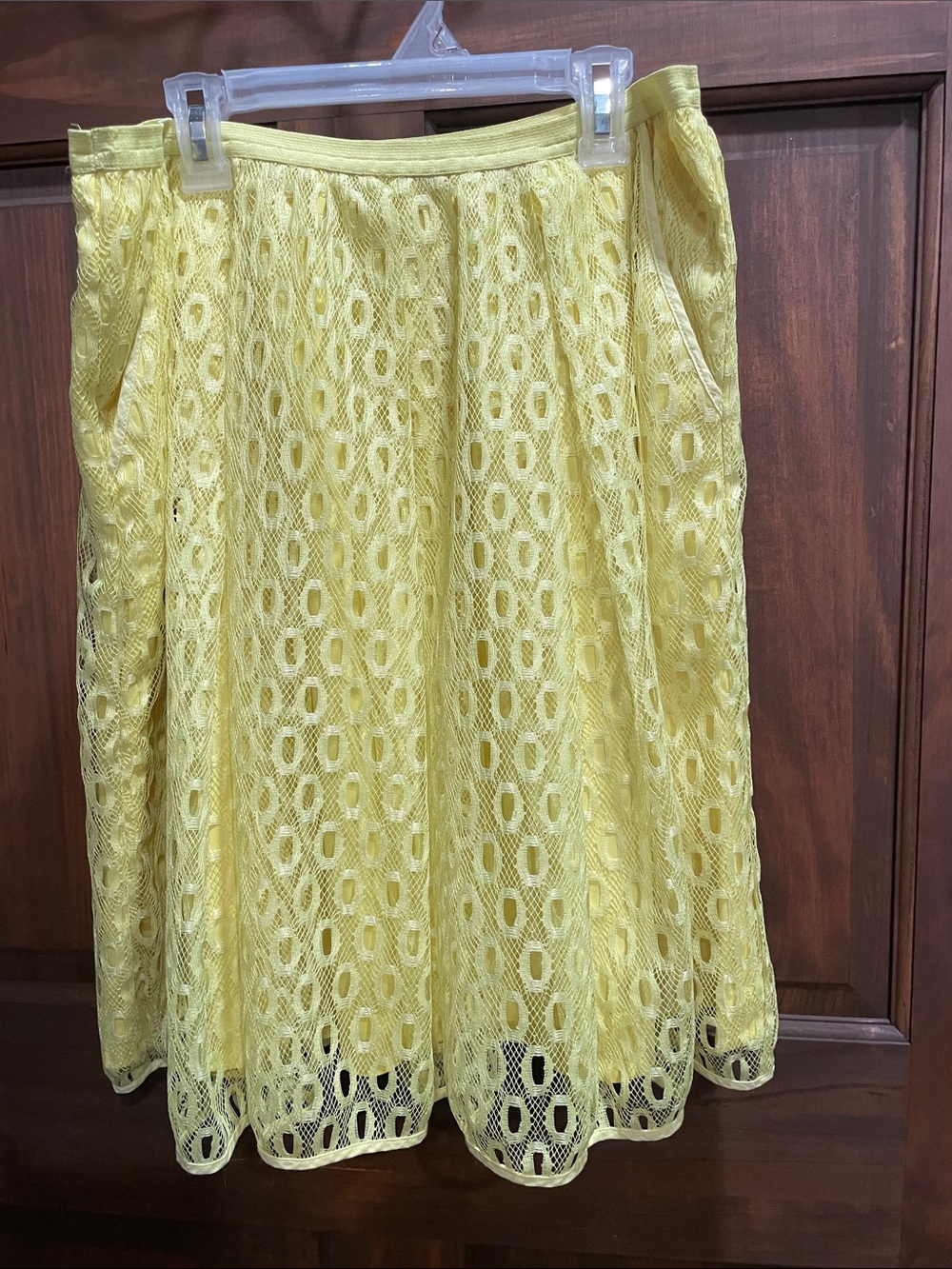 Maeve Yellow Lace Circle Skirt